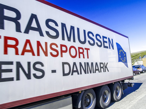 LKW, Rasmussen Transport Danmark, Norwegen, Finnmark, Hammerfest