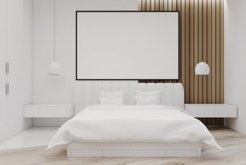 White and wooden bedroom
