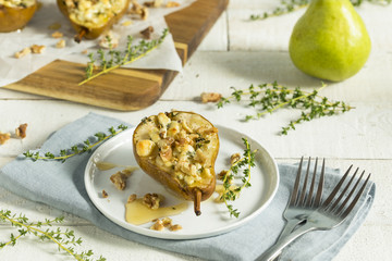 Homemade Baked Pears with Blue Cheese