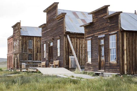 Front of historic buildings, Bodie, California