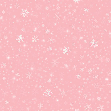 Free Vector  Pink christmas background festive trees pattern in doodle  design vector