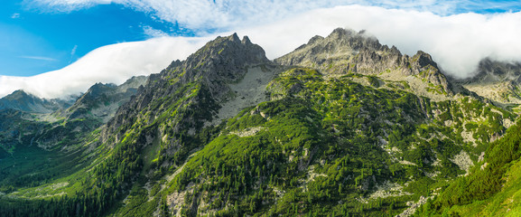 Fototapeta na wymiar Mountains in High Tatras National Park, Slovakia