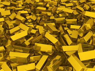 Gold Bars Scattered