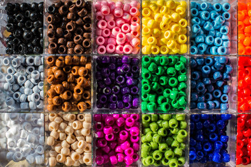 Craft beads in case