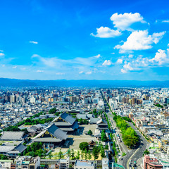 Fototapeta premium 都市風景 京都 展望