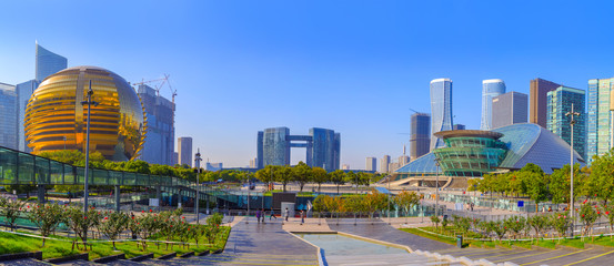 Hangzhou CBD modern architecture