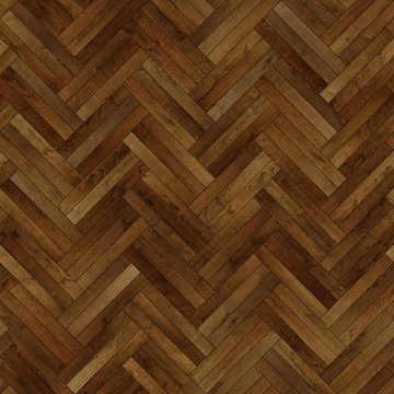Seamless wood parquet texture herringbone brown
