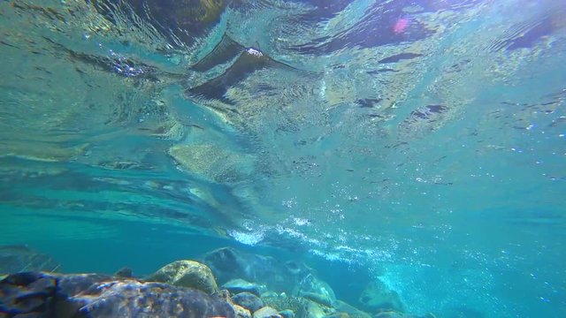 阿寺渓谷の水流・川の流れ