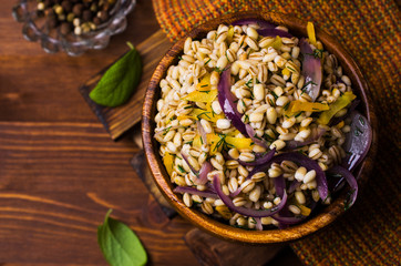 Boiled pearl barley