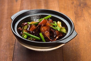 dry chilli ba kut teh , malaysian pork stew