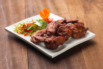 deep fried asian chicken wings
