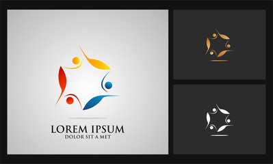 human team circle connect logo