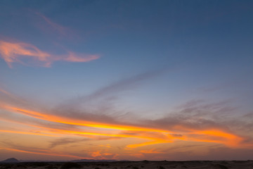 Fototapeta na wymiar Sunrise over Red sea