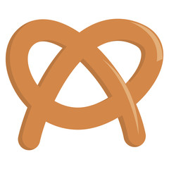 Bagel flat icon, vector sign, colorful pictogram isolated on white. Symbol, logo illustration. Flat style design