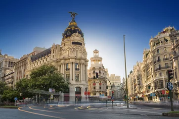 Selbstklebende Fototapete Madrid Madrid, Gran Via