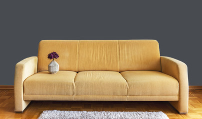 Couch with flower