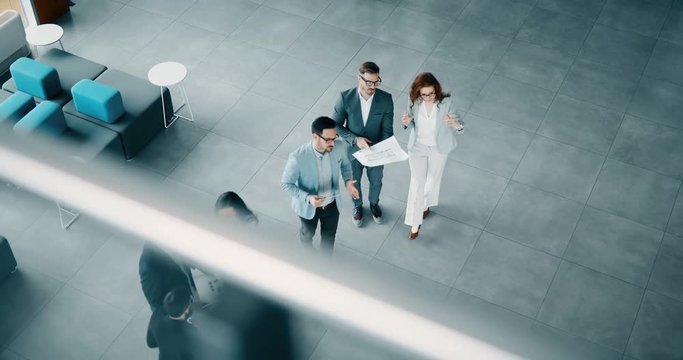 Professional business people working together on project