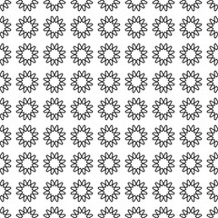 Obraz premium Geometric seamless pattern. Black and white design