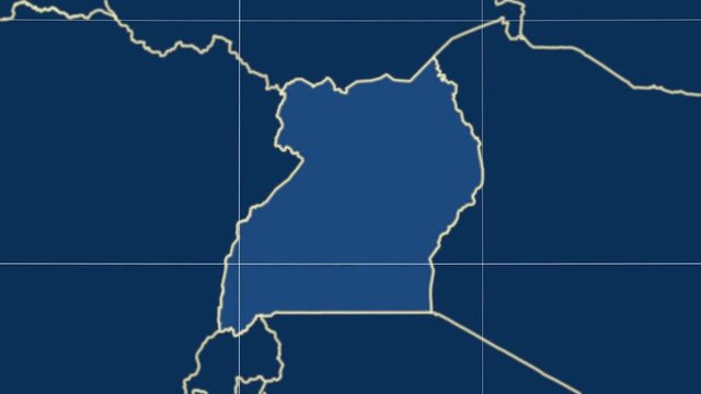 Uganda and neighborhood. Solids