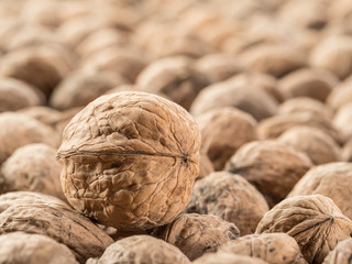 Walnuts. Food background.