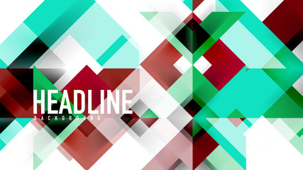 Business presentation geometric template