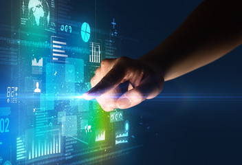 Finger touching interface