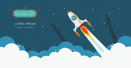  banner of Rocket launch