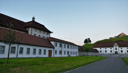 Fototapeta na wymiar Kloster Einsiedeln in der schweiz