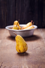 pears in old dish