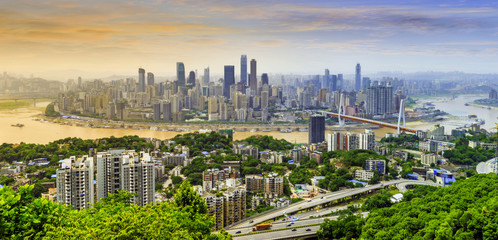 Chongqing architectural scenery and skyline