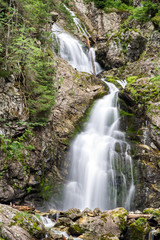 Fototapeta na wymiar Waterfall - Kmetov vodopad - in High Tatras, Slovakia