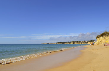 Fototapeta na wymiar Armacao De Pera Beach in the Algarve