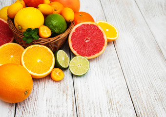 Fresh citrus fruits
