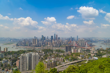 Fototapeta premium Chongqing architectural scenery and skyline