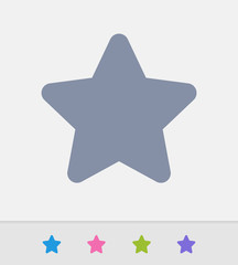 Star - Granite Icons. A professional, pixel-perfect icon designed on a 32x32 pixel grid and redesigned on a 16x16 pixel grid for very small sizes.