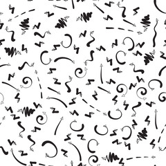 Dirrerent Black Arrows Seamless Pattern