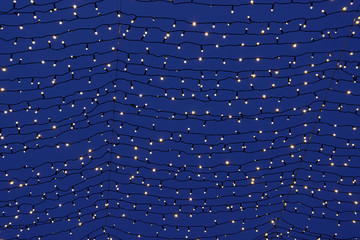 Close up light chain decoration