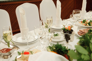 wedding banquet in a restaurant