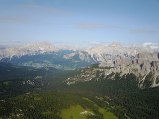 Fototapeta premium Dolomiten aus der Luft