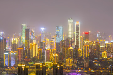 Fototapeta na wymiar Chongqing architectural scenery and skyline