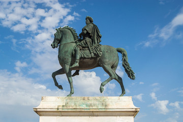Fototapeta premium Statue of Louis XIV in Lyon, France