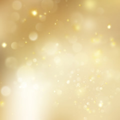 New year and Xmas Defocused Background With Blinking Stars. EPS 10 vector