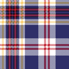 Blue tartan plaid seamless fabric texture