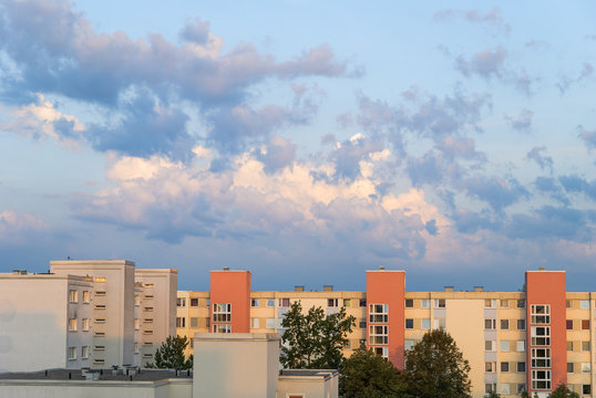 Clouds at dawn in Munich - Neuperlach