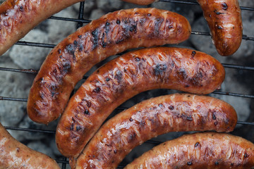 Traditional Polish sausages.