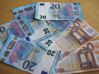 50 and 20 euro notes, European Union