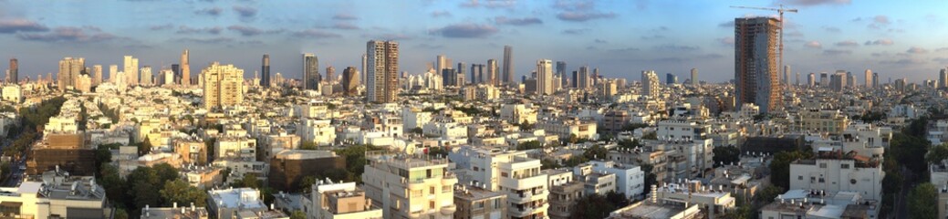 Fototapeta na wymiar Huge Panorama from Tel Aviv (80 Million Pixels)