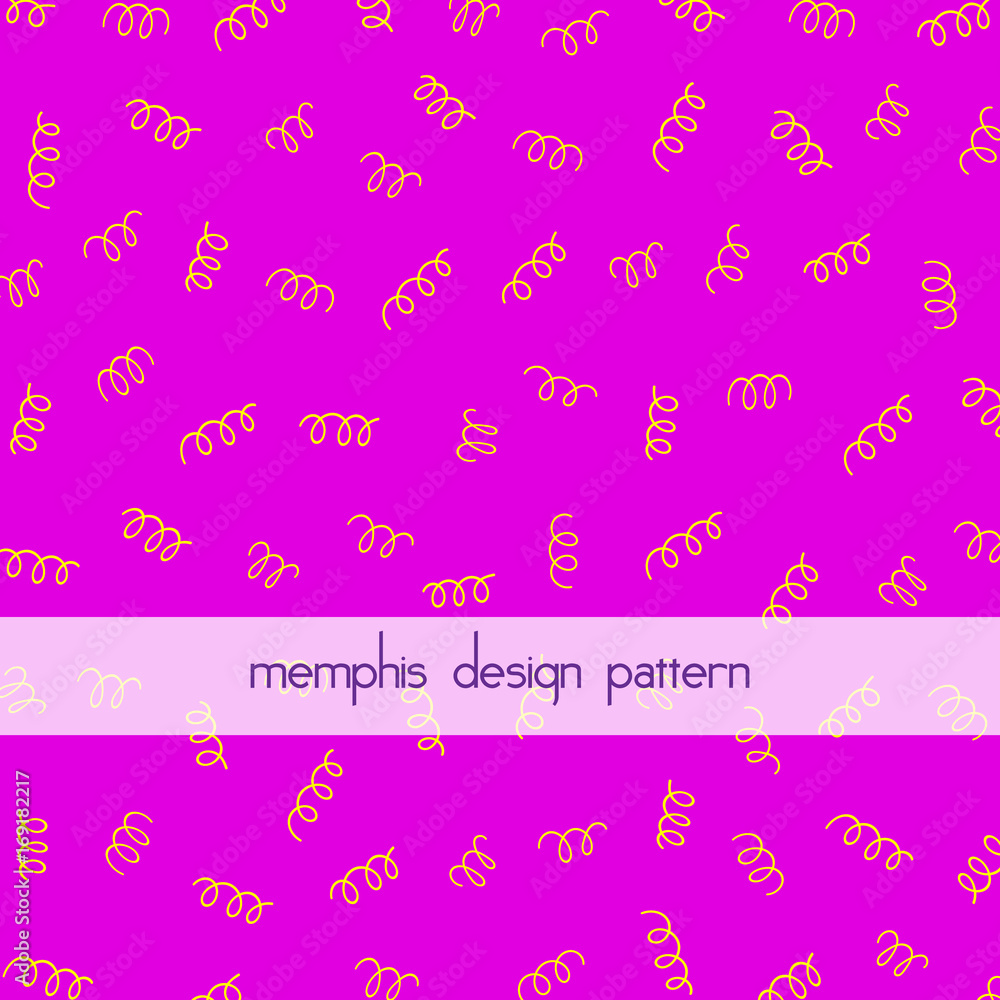 Poster vector simple background with memphis style pattern. frame for your design. poster, banner, flyer , 