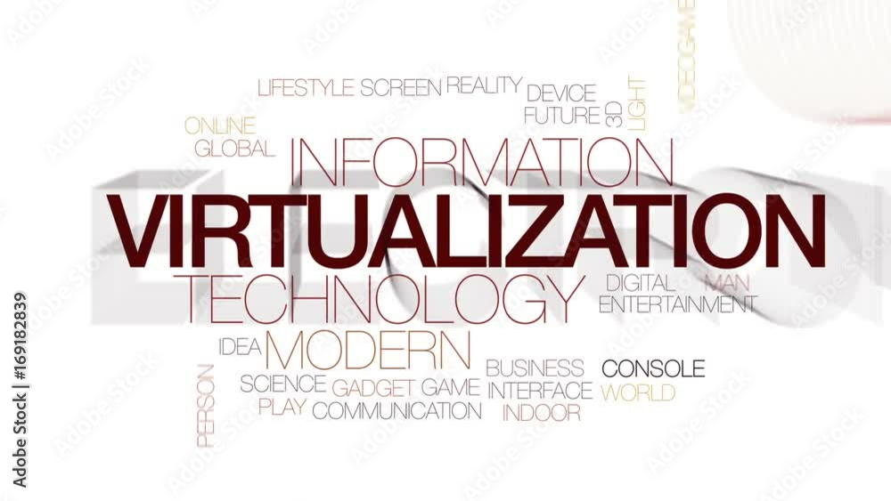 Poster virtualization animated word cloud, text design animation. kinetic typography.