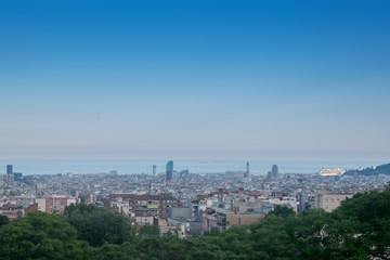 Fototapeta na wymiar Barcelona Skyline